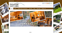 Desktop Screenshot of mountaincreekcabins.com